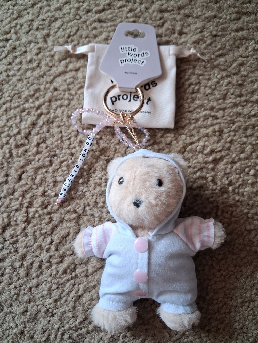 NWT Little Words Project Bear Bag Charm